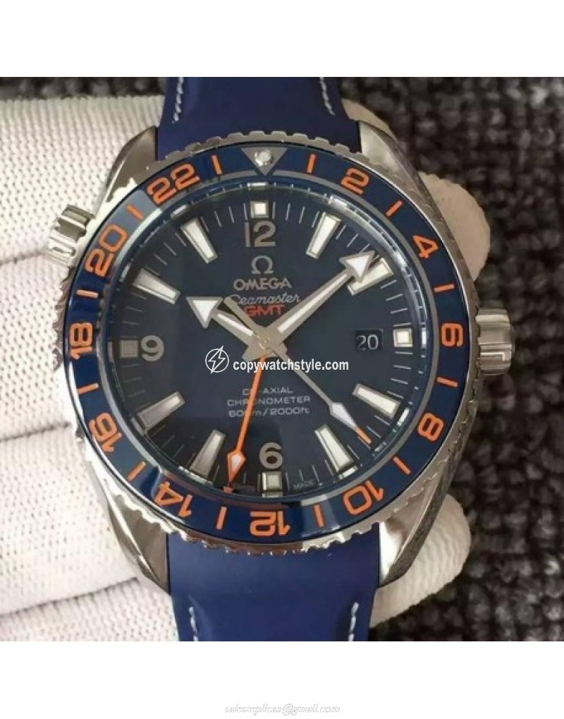 Omega Seamaster Planet Ocean GMT Good Planet Foundation Stainless Steel Blue Omega Seamaster Planet Ocean GMT Good Planet Foundation Stainless Steel Blue