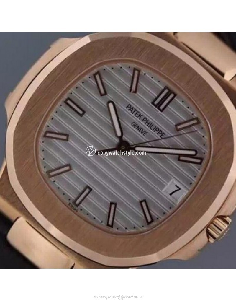 Patek Philippe Nautilus Jumbo 5711 Rose Gold White Patek Philippe Nautilus Jumbo 5711 Rose Gold White