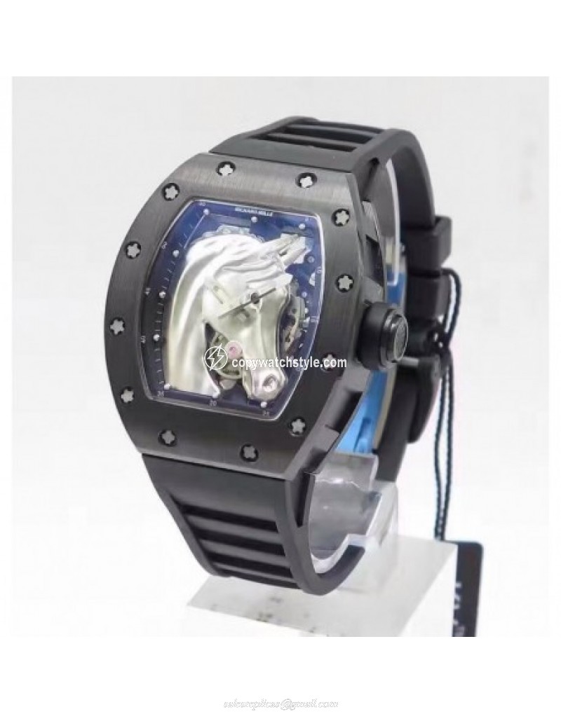 Richard Mille Polo Club Saint Tropez RM052 KV Black Ceramic Silver Richard Mille Polo Club Saint Tropez RM052 KV Black Ceramic Silver