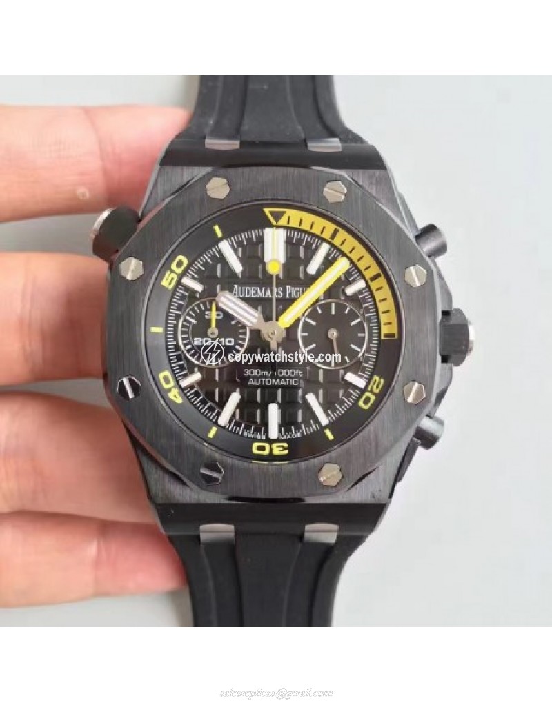 Audemars Piguet Royal Oak Offshore Diver Chronograph 26703 JH Black Ceramic Black Audemars Piguet Royal Oak Offshore Diver Chronograph 26703 JH Black Ceramic Black