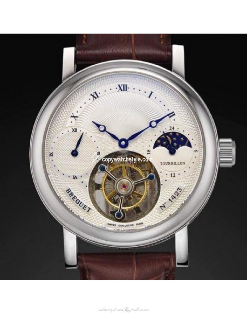 Breguet Grand Complication Moonphase Stainless Steel Swiss Tourbillon