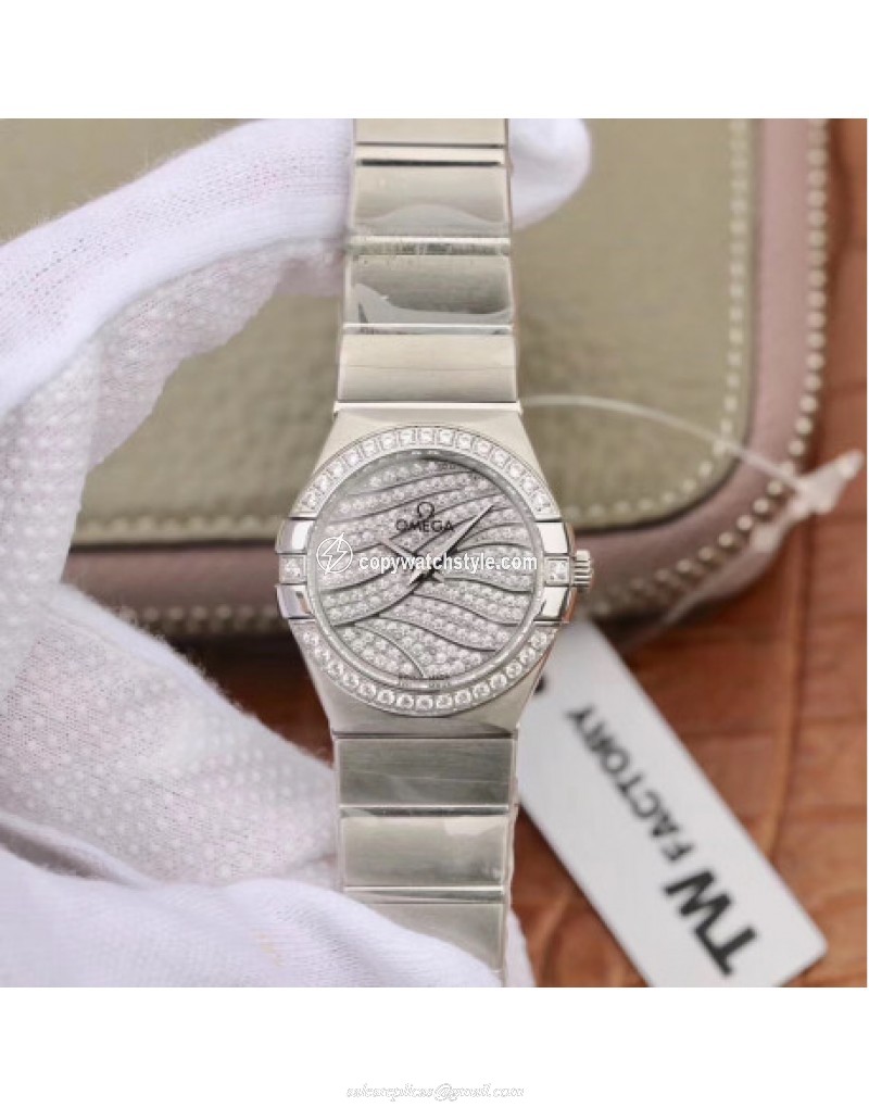 Omega Constellation Manhattan 28MM TW Stainless Steel Diamond Omega Constellation Manhattan 28MM TW Stainless Steel Diamond