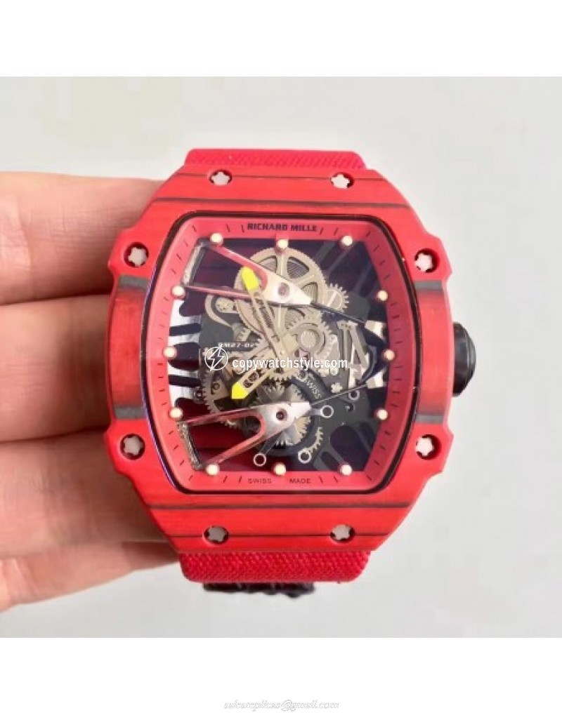 Richard Mille RM27-02 KV Red Forged Carbon Red & Skeleton Richard Mille RM27-02 KV Red Forged Carbon Red & Skeleton