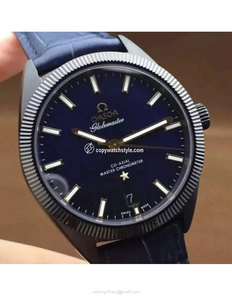 Omega Constellation Globemaster 39MM PVD Blue 