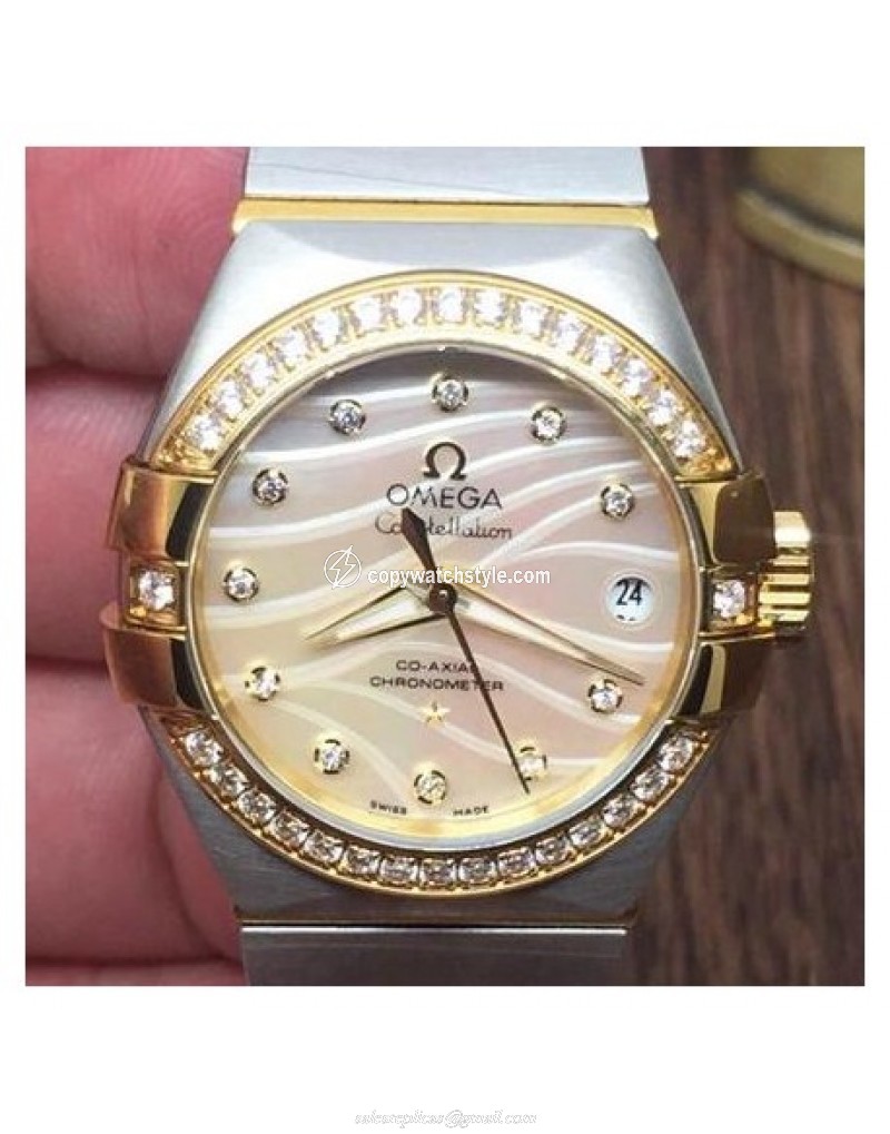 Omega Constellation Double Eagle Lady 27MM Stainless Steel & Yellow Gold Gold Omega Constellation Double Eagle Lady 27MM Stainless Steel & Yellow Gold Gold