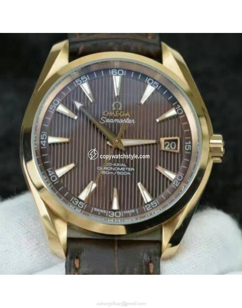 Omega Seamaster Aqua Terra 150M 41MM Rose Gold Brown Omega Seamaster Aqua Terra 150M 41MM Rose Gold Brown