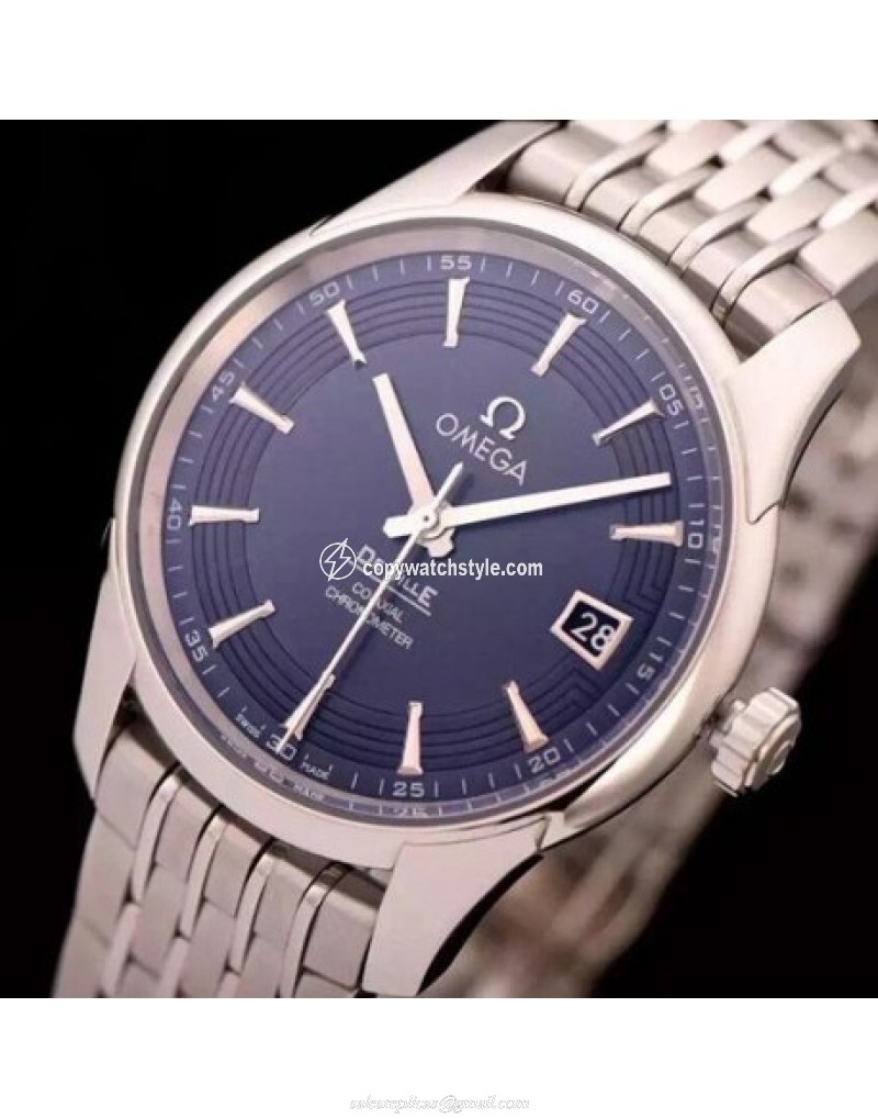 Omega De Ville 41MM Stainless Steel Blue Omega De Ville 41MM Stainless Steel Blue