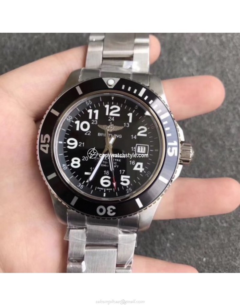 Breitling Superocean II 44MM A17392D7/BD68 GF Stainless Steel Black Breitling Superocean II 44MM A17392D7/BD68 GF Stainless Steel Black