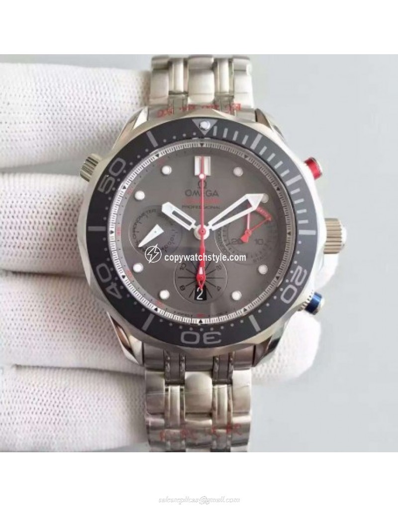 Omega Seamaster Diver 300M Chronograph 212.92.44.50.99.001 Noob Stainless Steel Grey 