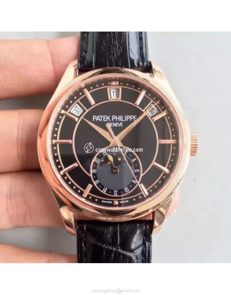 Patek Philippe Annual Calendar 5205R-010 Rose Gold Black Patek Philippe Annual Calendar 5205R-010 Rose Gold Black