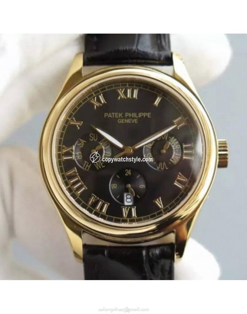 Patek Philippe Annual Calendar 5035J Yellow Gold Black Patek Philippe Annual Calendar 5035J Yellow Gold Black
