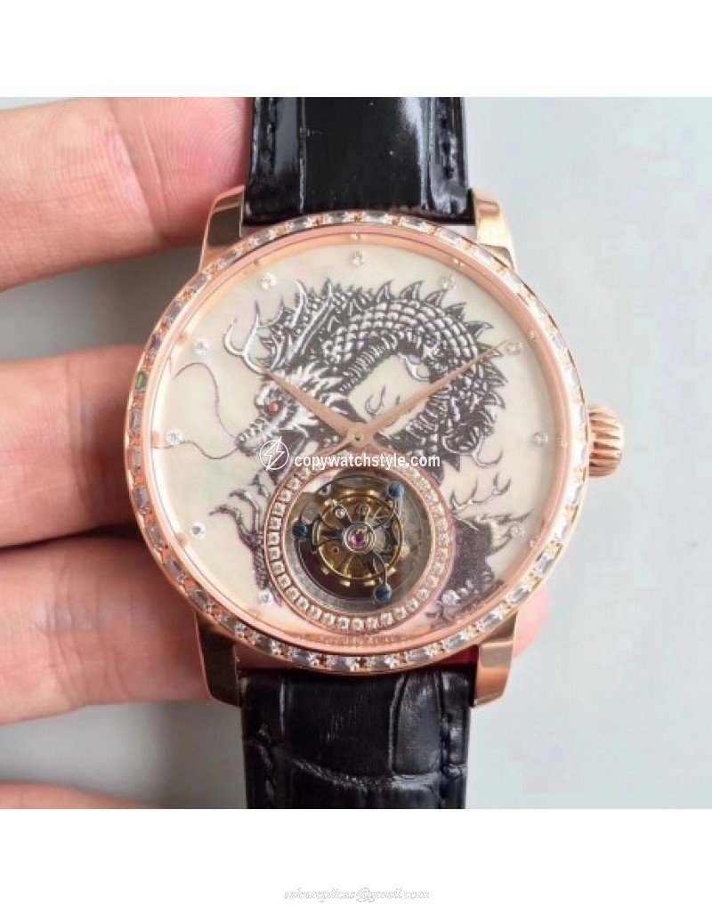 Vacheron Constantin Patrimony Tourbillon Noob Rose Gold & Diamonds Dragon Vacheron Constantin Patrimony Tourbillon Noob Rose Gold & Diamonds Dragon