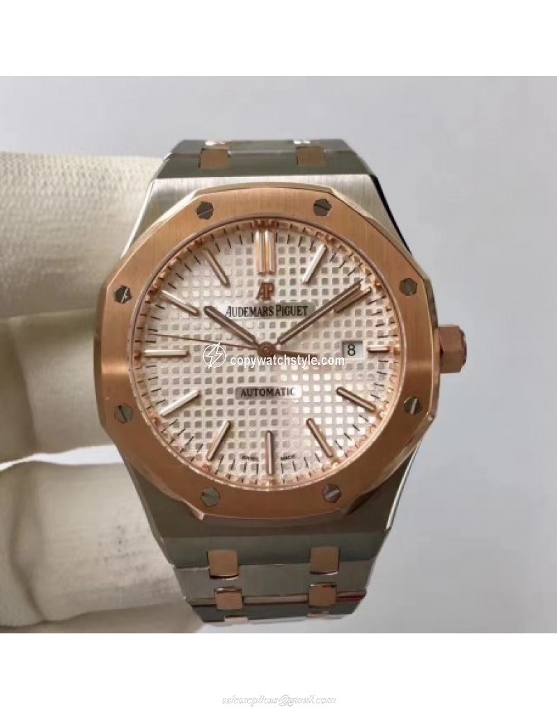 Audemars Piguet Royal Oak 15400 JF Stainless Steel & Rose Gold Silver Audemars Piguet Royal Oak 15400 JF Stainless Steel & Rose Gold Silver
