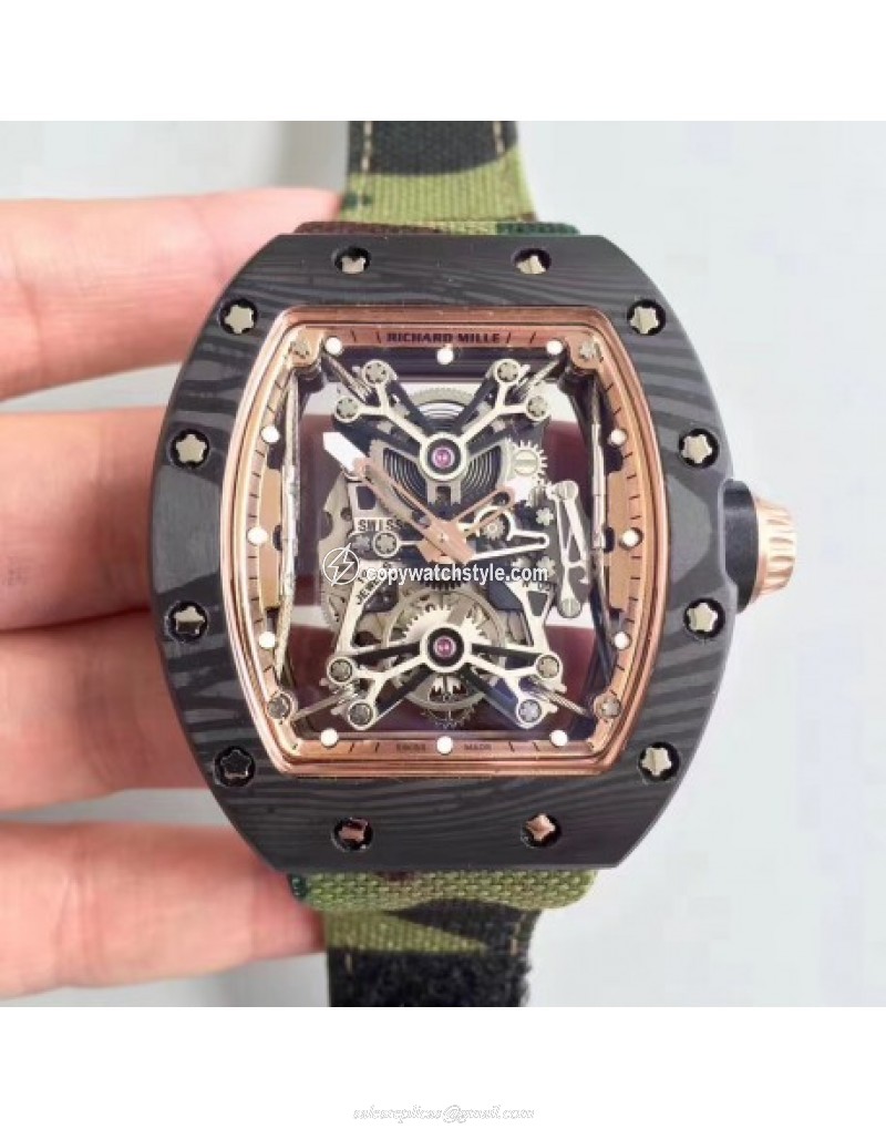 Richard Mille RM50-27-01 NTPT KV Black Forged Carbon Gold & Skeleton Richard Mille RM50-27-01 NTPT KV Black Forged Carbon Gold & Skeleton