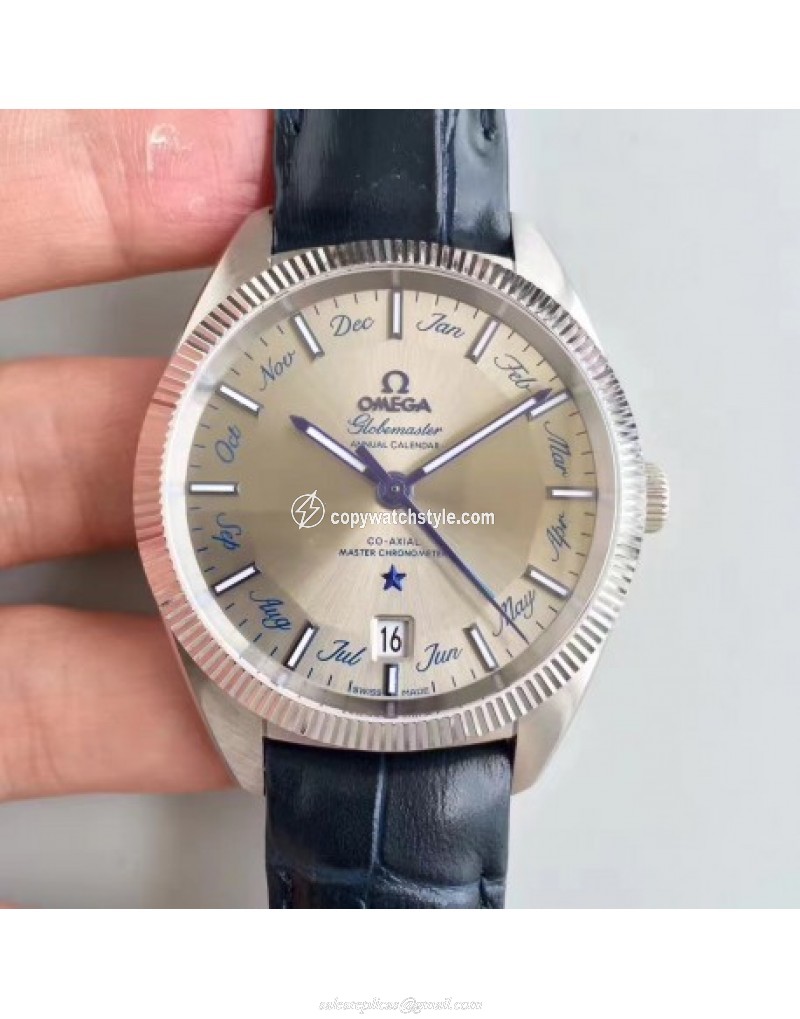 Omega Globemaster Annual Calendar 130.33.41.22.06.001 OM Stainless Steel Grey Omega Globemaster Annual Calendar 130.33.41.22.06.001 OM Stainless Steel Grey
