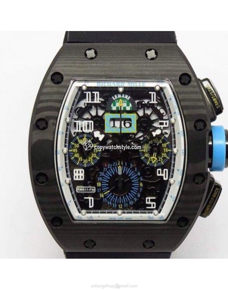 Richard Mille RM011-FM Felipe Massa Chronograph Forged Carbon Blue 