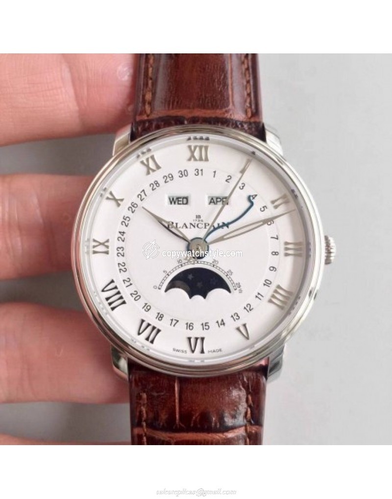 Blancpain Villeret 6654A-1127-55B OM V2 Stainless Steel White Blancpain Villeret 6654A-1127-55B OM V2 Stainless Steel White