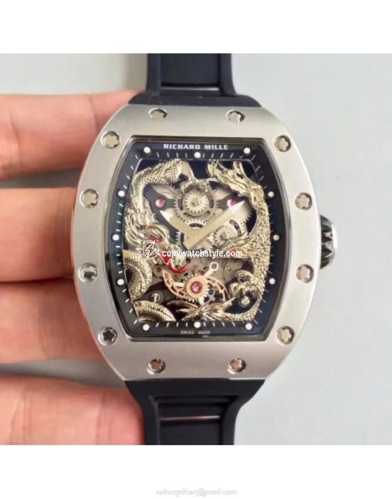 Richard Mille RM57-01 Jackie Chan Stainless Steel Silver Richard Mille RM57-01 Jackie Chan Stainless Steel Silver