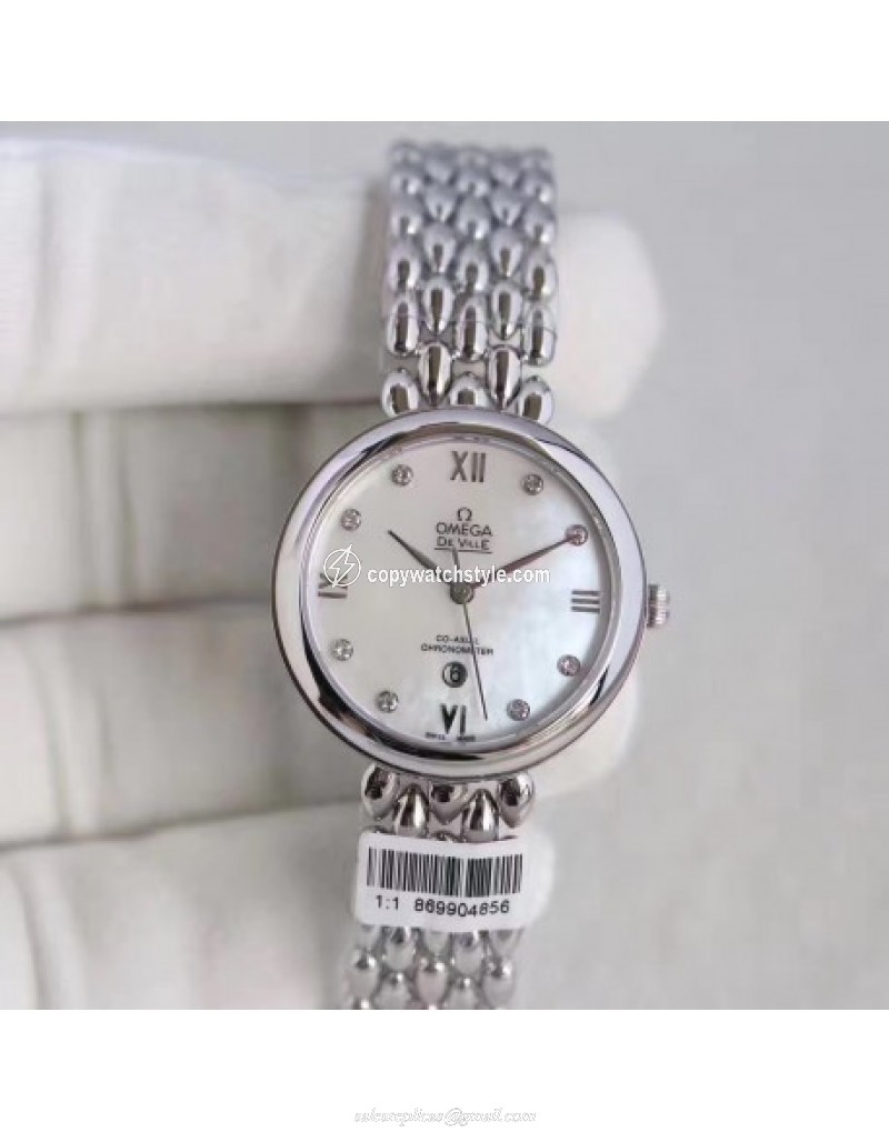 Omega De Ville Dewdrop 424.50.33.20.05.002 XF Stainless Steel Mother Of Pearl Omega De Ville Dewdrop 424.50.33.20.05.002 XF Stainless Steel Mother Of Pearl