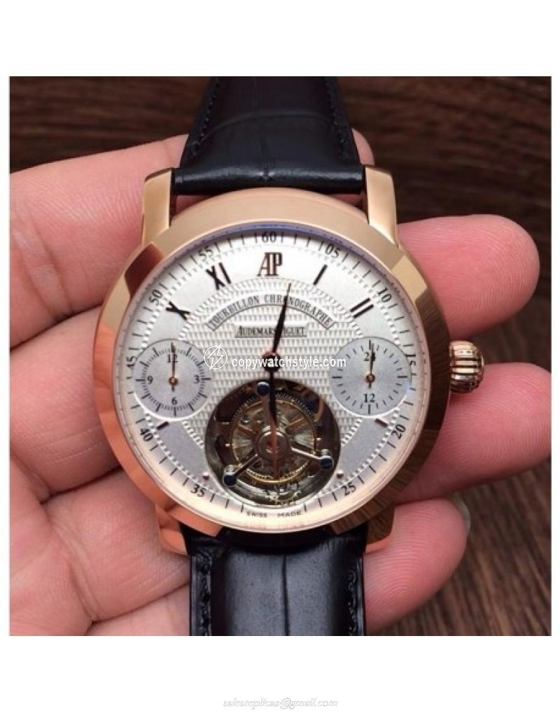 Audemars Piguet Jules Audemars Tourbillon Rose Gold White Audemars Piguet Jules Audemars Tourbillon Rose Gold White