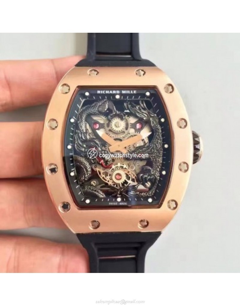 Richard Mille RM57-01 Jackie Chan Rose Gold Black Richard Mille RM57-01 Jackie Chan Rose Gold Black