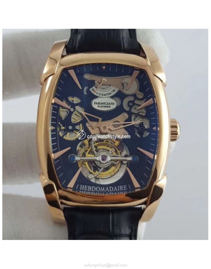 Parmigiani Fleurier Kalpa XL Tourbillon 30 Second Chiaroscuro PF012512-01 BM Rose Gold Black Skeleton Parmigiani Fleurier Kalpa XL Tourbillon 30 Second Chiaroscuro PF012512-01 BM Rose Gold Black Skeleton