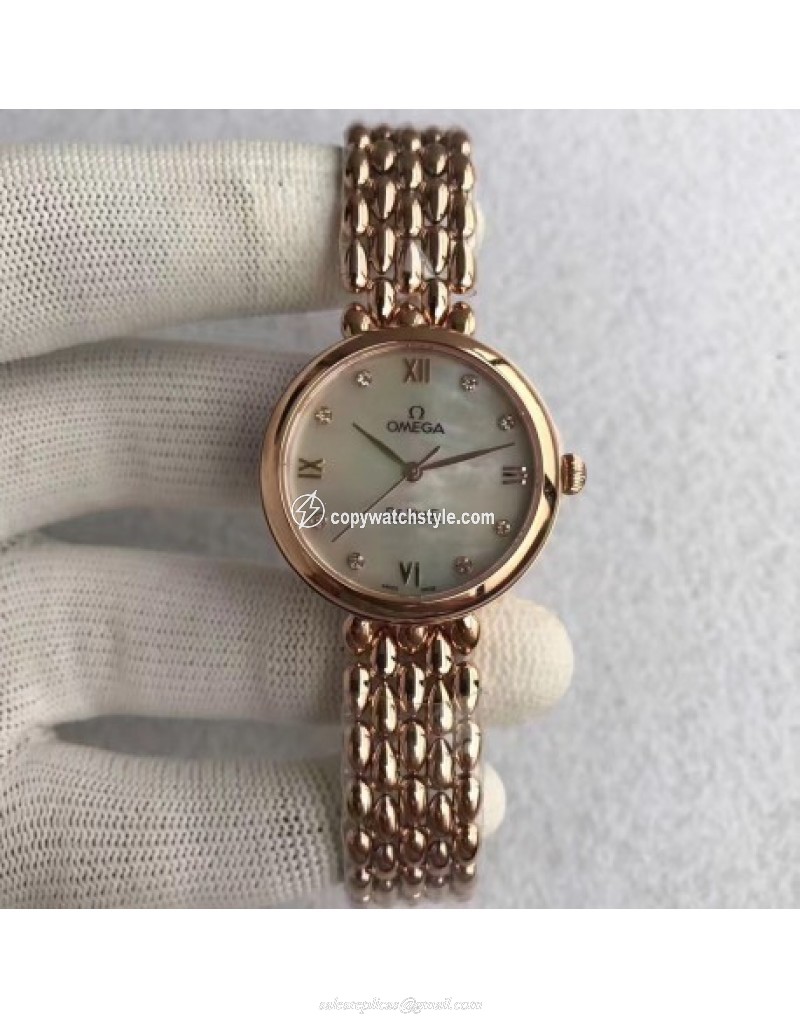 Omega De Ville Dewdrop 424.50.27.60.05.002 XF Rose Gold Mother Of Pearl Omega De Ville Dewdrop 424.50.27.60.05.002 XF Rose Gold Mother Of Pearl