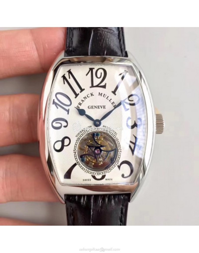Franck Muller Cintree Curvex Imperial Tourbillon 8880 T LH Stainless Steel White Franck Muller Cintree Curvex Imperial Tourbillon 8880 T LH Stainless Steel White