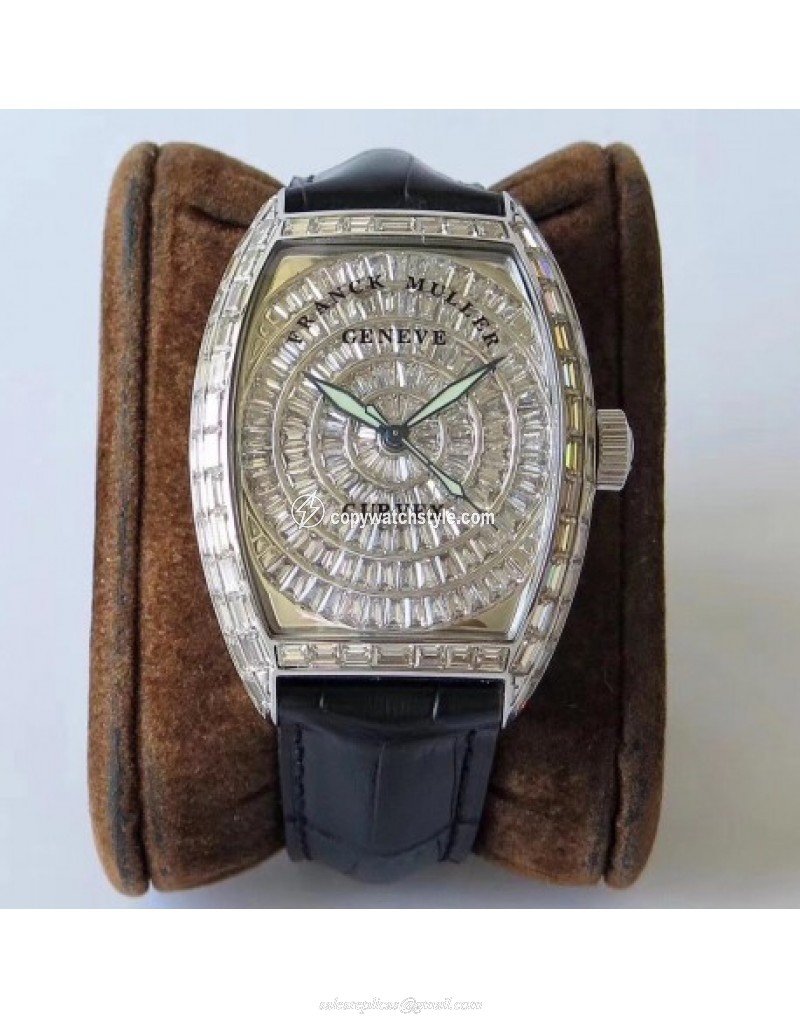 Franck Muller Cintree Curvex 8880 CC AT D ABF Stainless Steel & Diamonds Diamond Franck Muller Cintree Curvex 8880 CC AT D ABF Stainless Steel & Diamonds Diamond