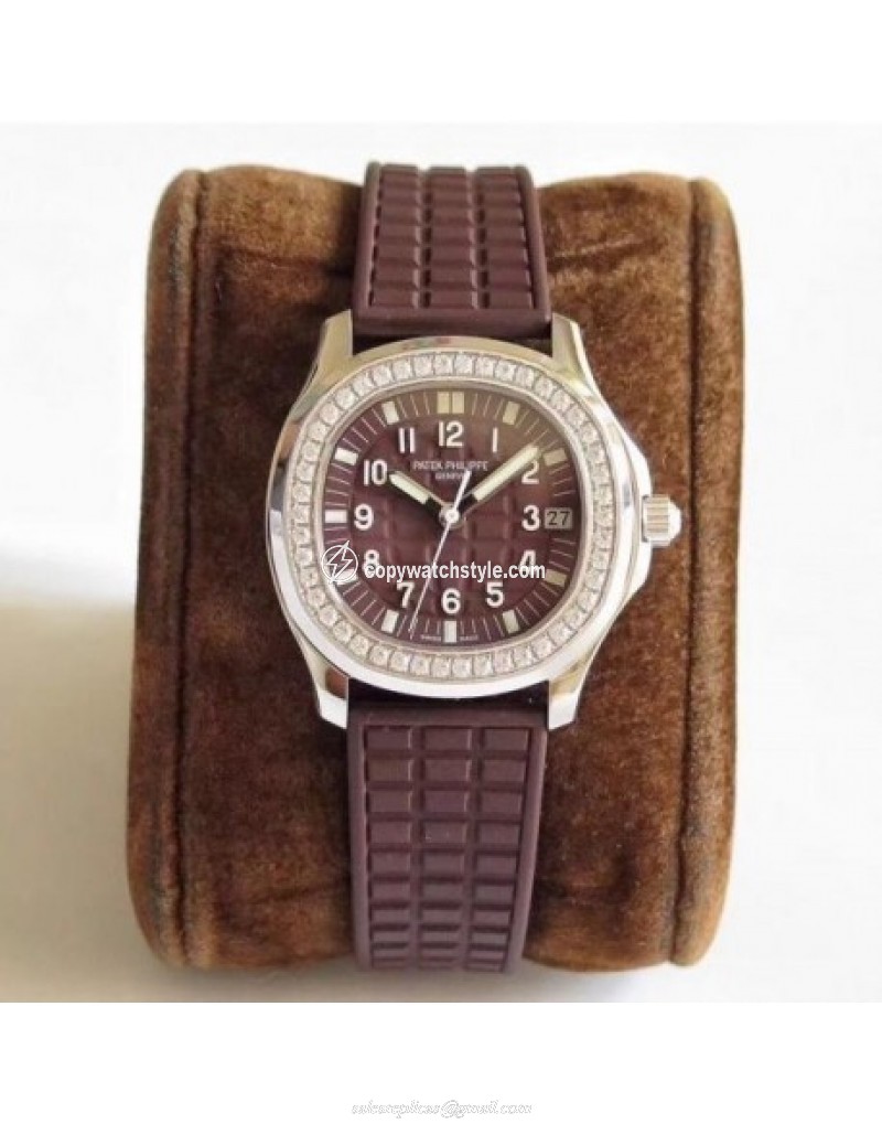 Patek Philippe Aquanaut Luce Ladies 5067A-023 Noob Stainless Steel & Diamonds Chocolate Patek Philippe Aquanaut Luce Ladies 5067A-023 Noob Stainless Steel & Diamonds Chocolate