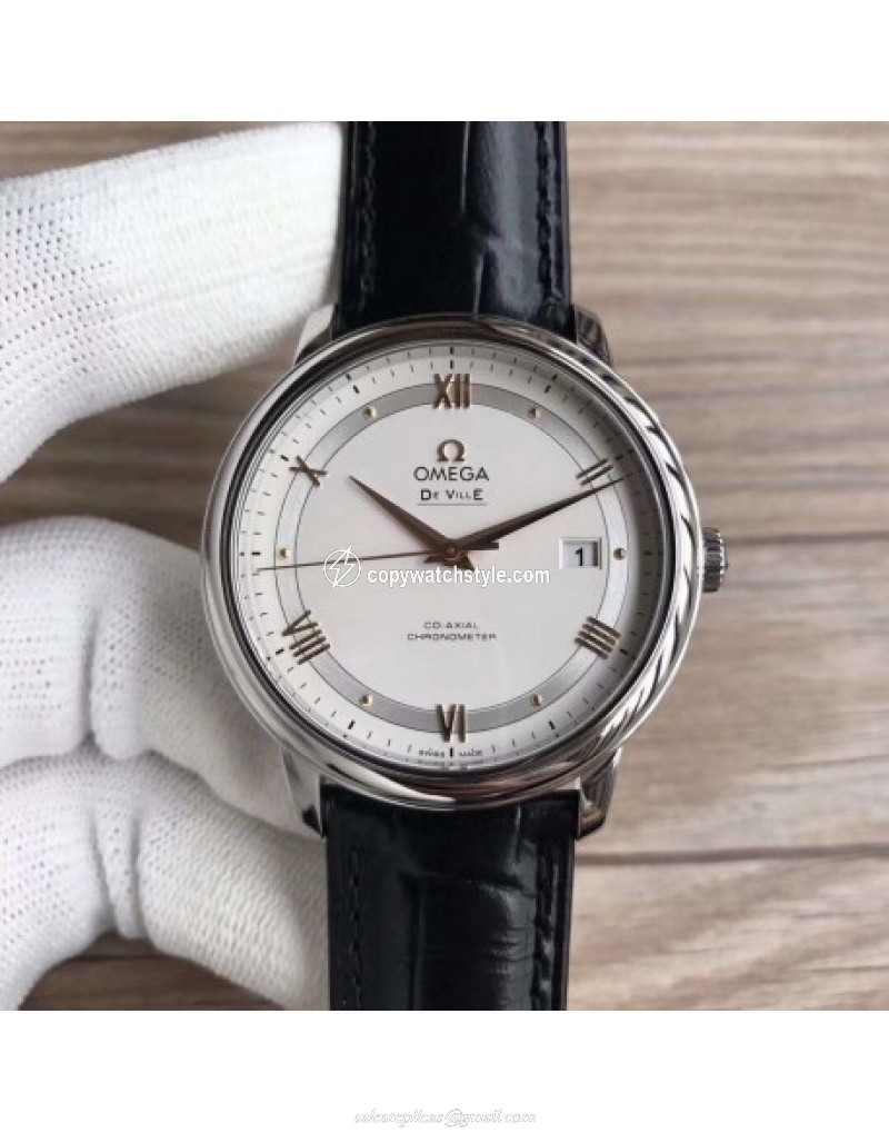 Omega De Ville Prestige Co-Axial 39.5MM 424.13.40.20.02.005 GP V2 Stainless Steel Silver Omega De Ville Prestige Co-Axial 39.5MM 424.13.40.20.02.005 GP V2 Stainless Steel Silver
