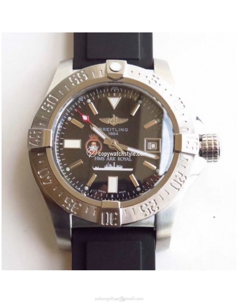 Breitling Avenger Seawolf HMS Ark Royal Limited Edition Noob Stainless Steel Black 