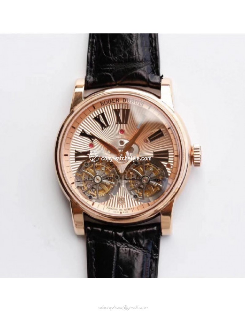 Roger Dubuis Hommage Double Flying Tourbillon RDDBHO0562 JB Rose Gold Rose Gold 