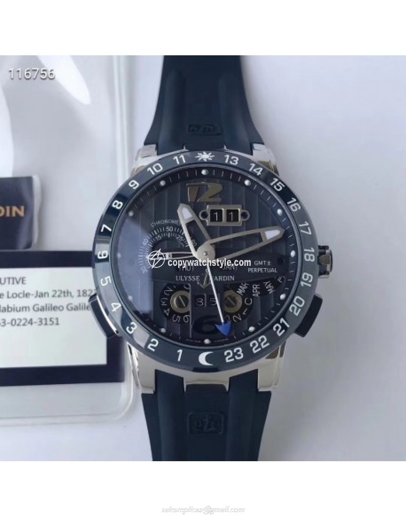 Ulysse Nardin El Toro GMT +/- Perpetual Calendar 329-80 TWA Stainless Steel Blue Ulysse Nardin El Toro GMT +/- Perpetual Calendar 329-80 TWA Stainless Steel Blue