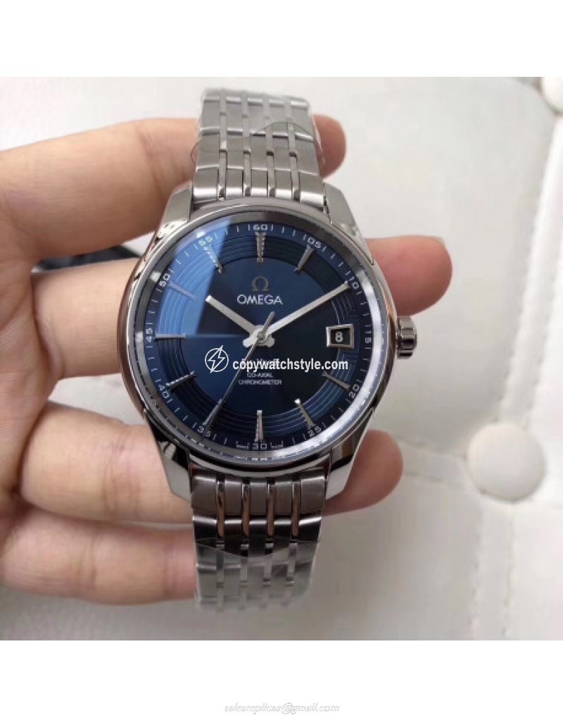 Omega De Ville Hour Vision Co-Axial 41MM 431.33.41.21.03.001 VS Stainless Steel Blue Omega De Ville Hour Vision Co-Axial 41MM 431.33.41.21.03.001 VS Stainless Steel Blue