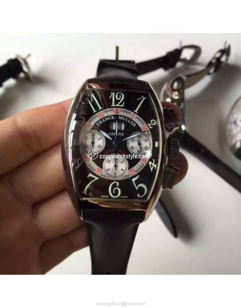 Franck Muller Cintree Curvex Chronograph FM 7850 CC GG Stainless Steel Black Franck Muller Cintree Curvex Chronograph FM 7850 CC GG Stainless Steel Black