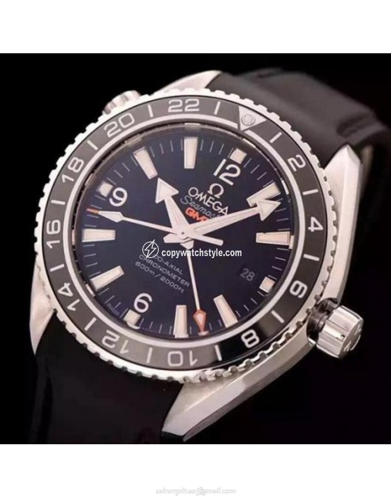 Omega Seamaster Planet Ocean GMT Stainless Steel Black Omega Seamaster Planet Ocean GMT Stainless Steel Black