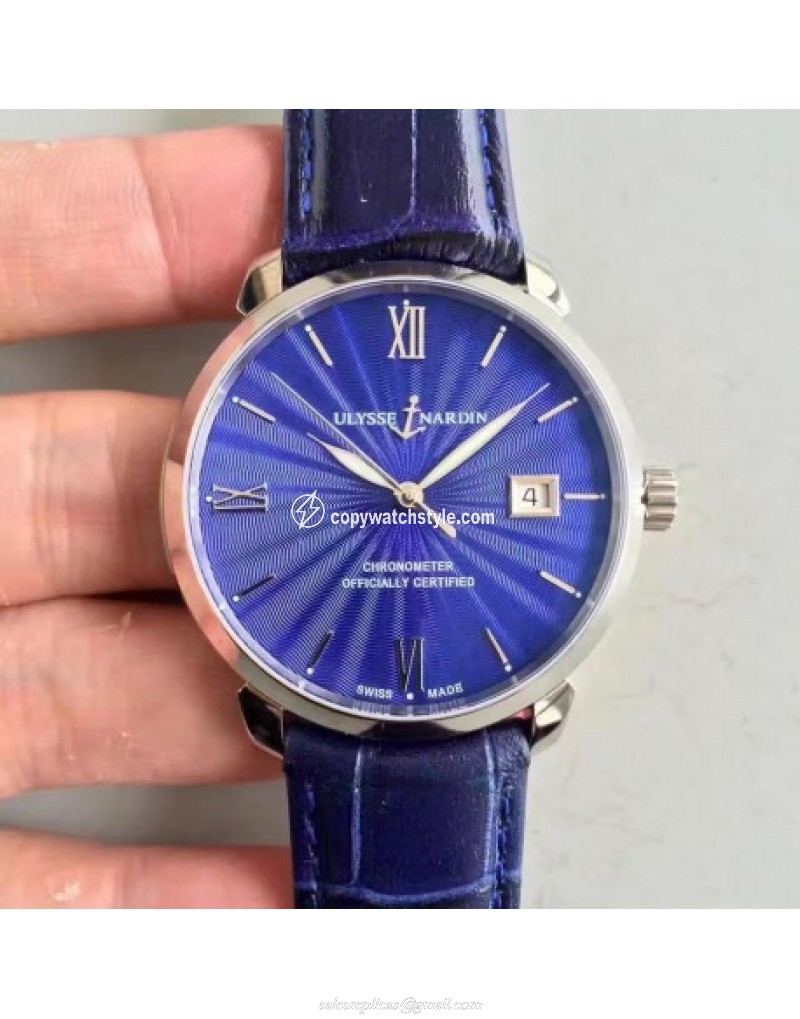 Ulysse Nardin San Marco Classico 8153-111-2-E3 FK Stainless Steel Blue 