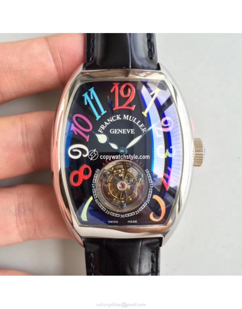 Franck Muller Crazy Color Dreams Tourbillon 8880 LH Stainless Steel Black 
