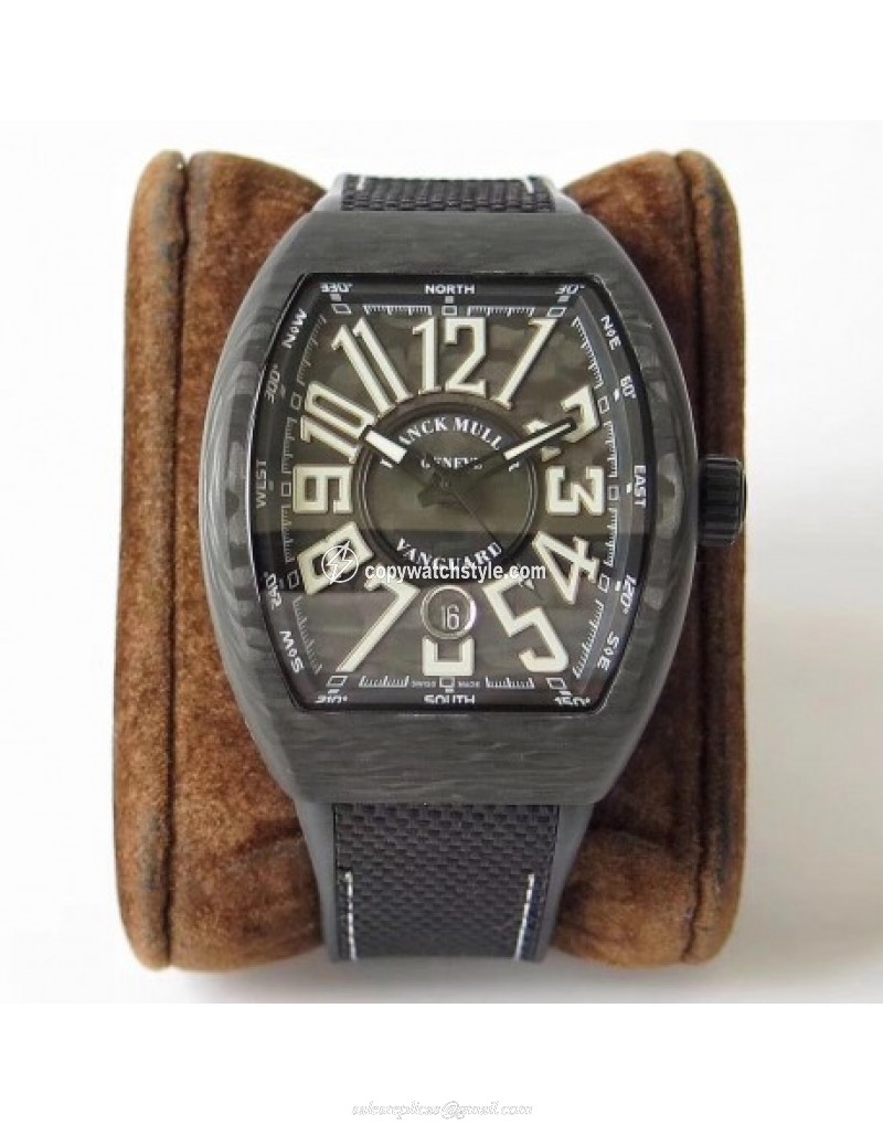 Franck Muller Vanguard Automatic Carbon V 45 SC DT NR BR Noob Forged Carbon forged Carbon Franck Muller Vanguard Automatic Carbon V 45 SC DT NR BR Noob Forged Carbon forged Carbon