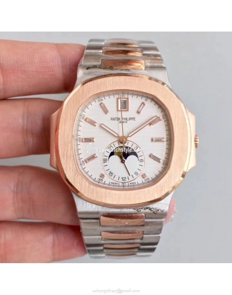 Patek Philippe Nautilus 5726/1A-001 Noob Rose Gold & Stainless Steel White Patek Philippe Nautilus 5726/1A-001 Noob Rose Gold & Stainless Steel White