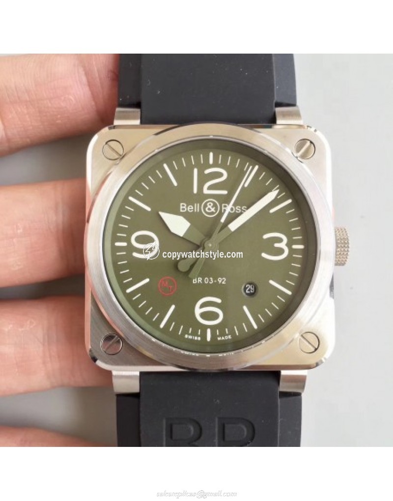 Bell & Ross BR 03-92 Steel Noob Stainless Steel Green Bell & Ross BR 03-92 Steel Noob Stainless Steel Green