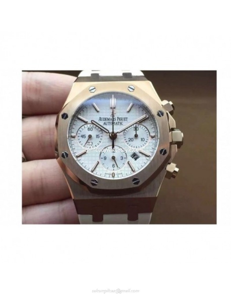 Audemars Piguet Royal Oak Chronograph 26331 Rose Gold White Audemars Piguet Royal Oak Chronograph 26331 Rose Gold White