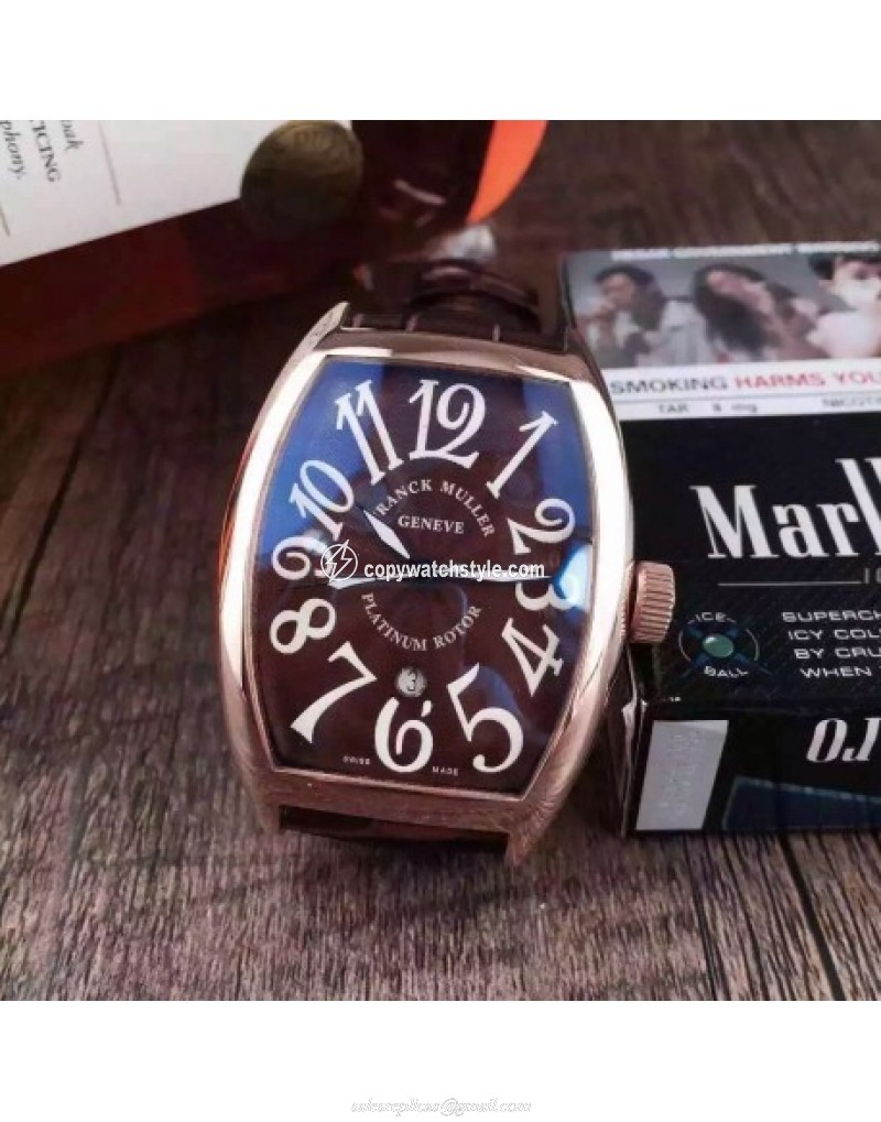 Franck Muller Cintree Curvex FM 5850 SC D CD 5N Rose Gold Brown Franck Muller Cintree Curvex FM 5850 SC D CD 5N Rose Gold Brown