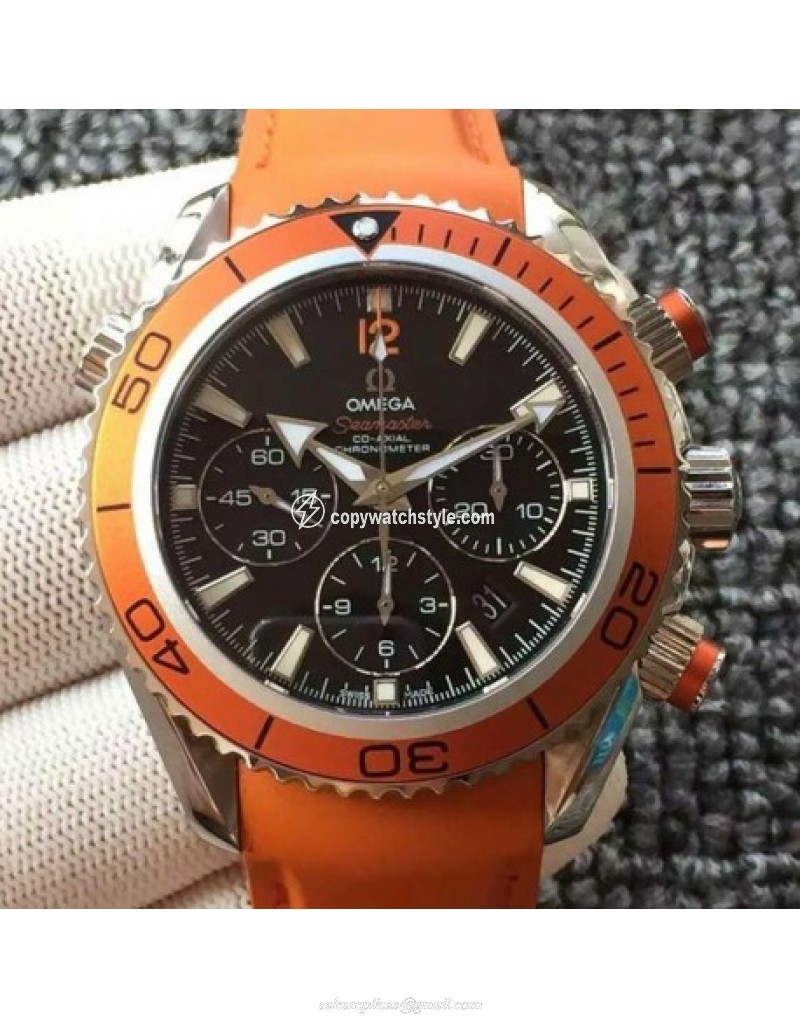 Omega Seamaster Planet Ocean Chronograph Stainless Steel Black Omega Seamaster Planet Ocean Chronograph Stainless Steel Black