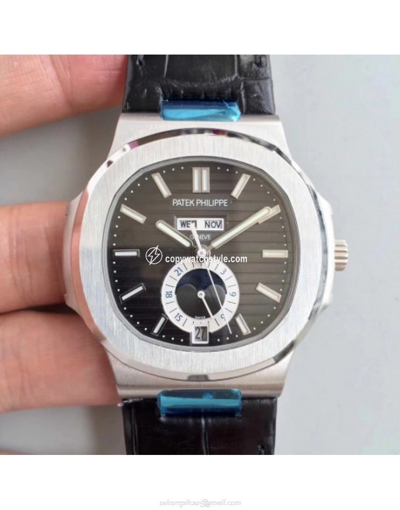 Patek Philippe Nautilus Annual Calendar Moonphase 5726A KM V2 Stainless Steel Brown Patek Philippe Nautilus Annual Calendar Moonphase 5726A KM V2 Stainless Steel Brown
