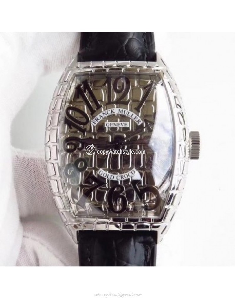 Franck Muller Iron Croco 8880 CH IRO CRO Noob Stainless Steel Silver Franck Muller Iron Croco 8880 CH IRO CRO Noob Stainless Steel Silver