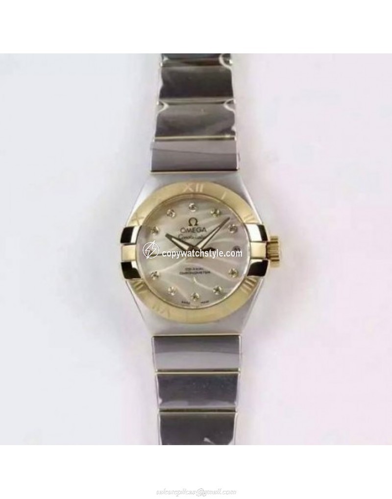 Omega Constellation Double Eagle Lady 27MM Stainless Steel & Yellow Gold Gold Omega Constellation Double Eagle Lady 27MM Stainless Steel & Yellow Gold Gold