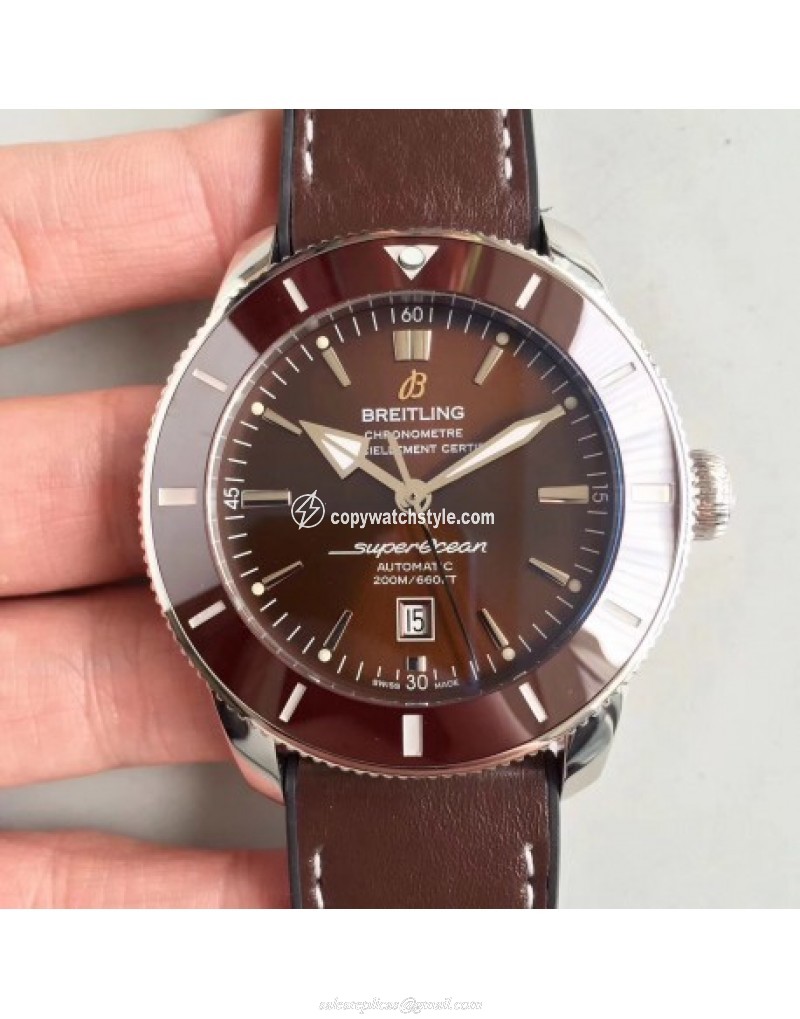 Breitling Superocean Heritage II 42M AB201033/Q617/294S/A20D.2 GF Stainless Steel Chocolate Breitling Superocean Heritage II 42M AB201033/Q617/294S/A20D.2 GF Stainless Steel Chocolate