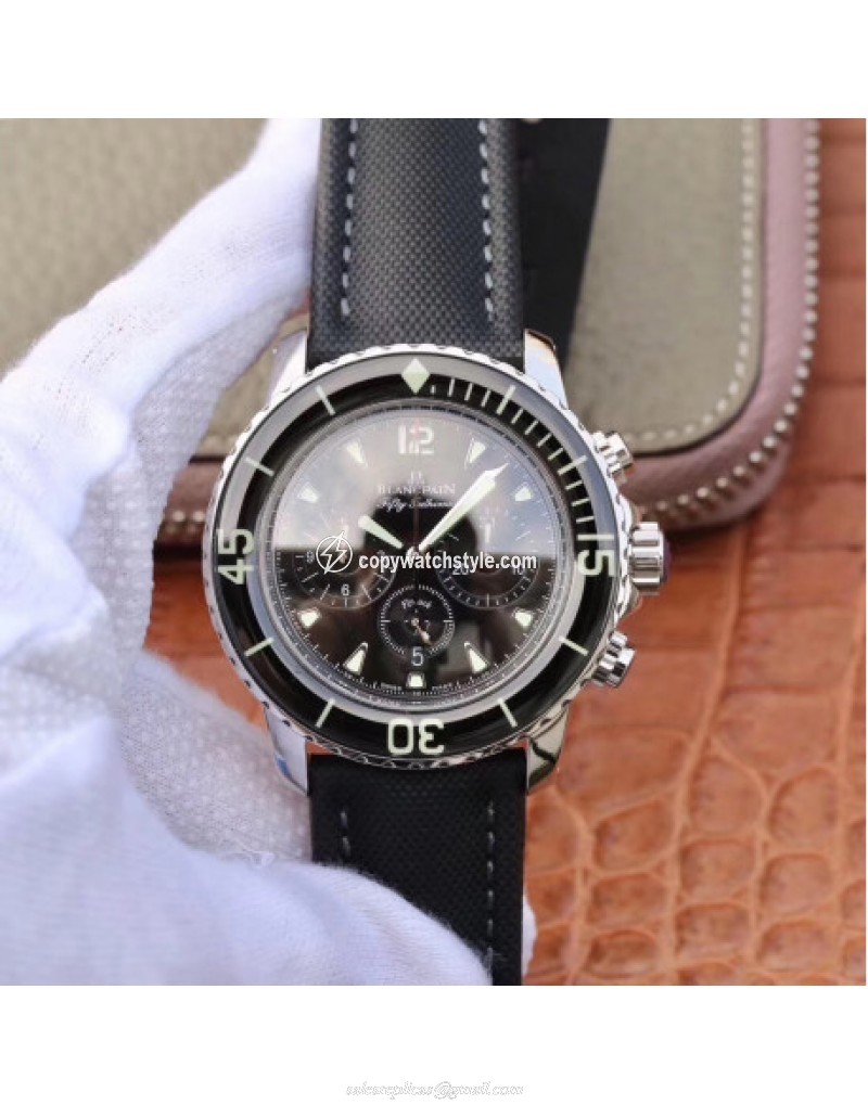 Blancpain Fifty Fathoms Chronograph Flyback 5085F 1130 52A OM Stainless Steel Black Blancpain Fifty Fathoms Chronograph Flyback 5085F 1130 52A OM Stainless Steel Black